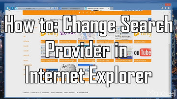 How to: Change Search Provider in Internet Explorer