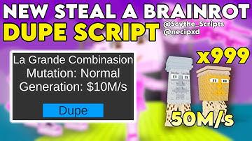 [🌌 NEW!] STEAL A BRAINROT BEST DUPE SCRIPT! WORKS ON MOBILE PASTEBIN! | DUPE ANY BRAINROTS!