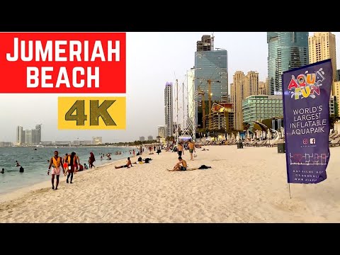 Walking at the Jumeirah Beach in Dubai | JBR Beach Dubai Tour | UAE 2021