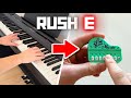 Playing rush e but my piano keeps shrinking
