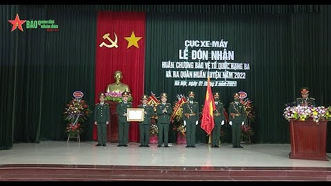 Cục Xe - Máy, Tổng cục Kỹ thuật đón nhận Huân chương Bảo vệ Tổ quốc hạng Ba