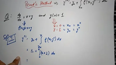 Picard's method  Numerical analysis , numerical solution of differential equation #picard's method"