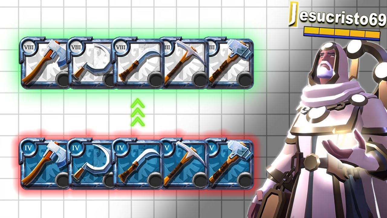 Jesucristo69 explica como subir las herramientas de recolección en Albion Online