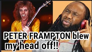 Video thumbnail of "PETER FRAMPTON While my guitar gently weeps REACTION - Oh my gosh!"