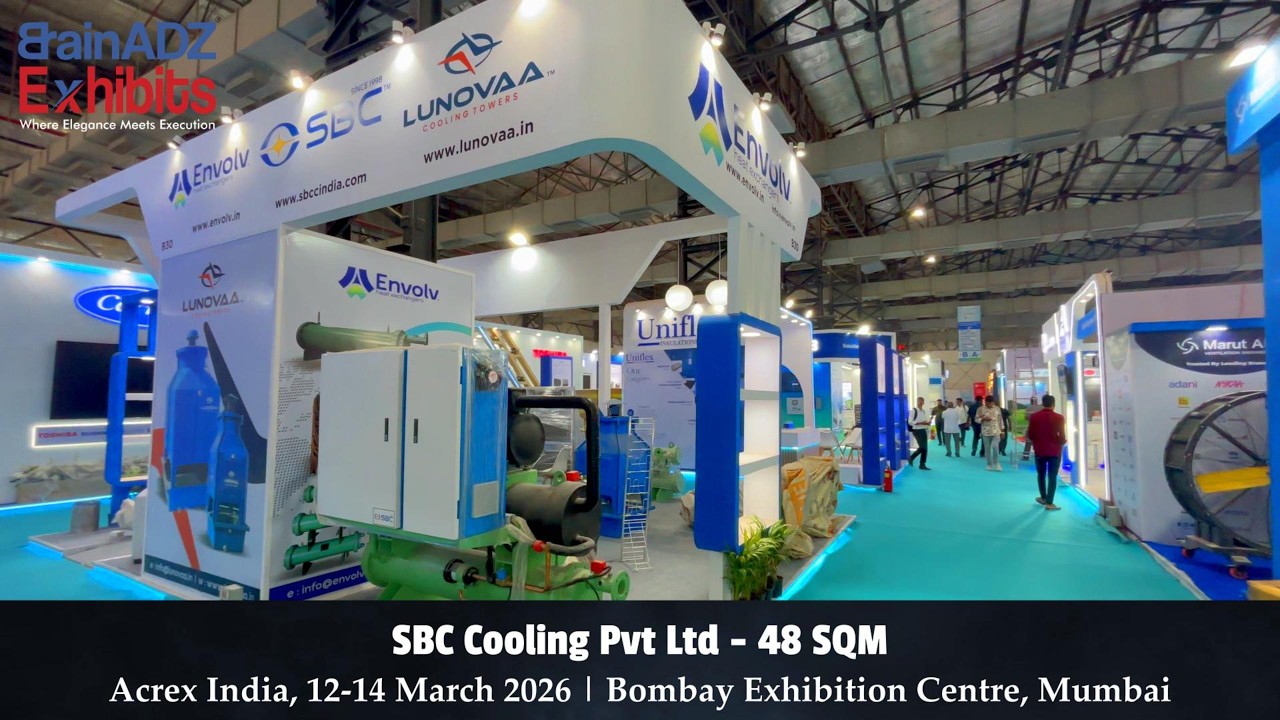 SBC Cooling Pvt Ltd at Acrex India 2026 – Designed & Fabricated by BrainADZ Exhibits