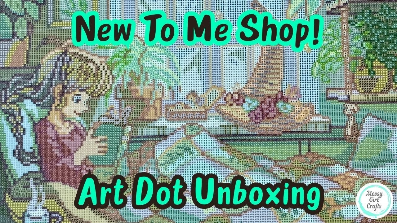 Новый для меня магазин алмазной живописи — распаковываю свой первый набор для вышивки крестом!