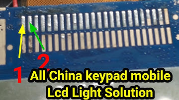 all china mobile keypad mobile lcd light solution | Walton L2 Display light Problem Jumper Solution