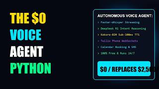 Build a 24/7 Autonomous AI Voice Agent in Python for $0 (Inbound & Outbound Calls on Auto-Pilot)