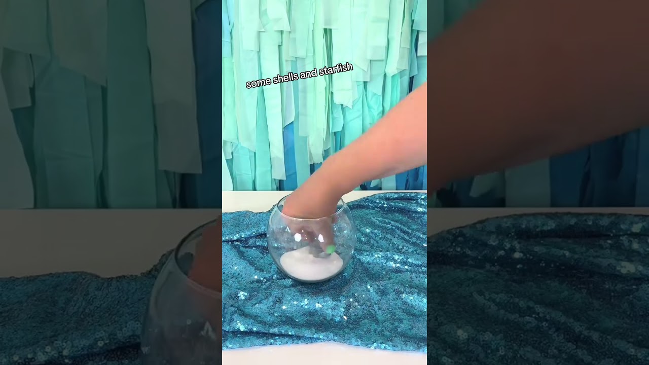 DIY Beach themed centerpiece