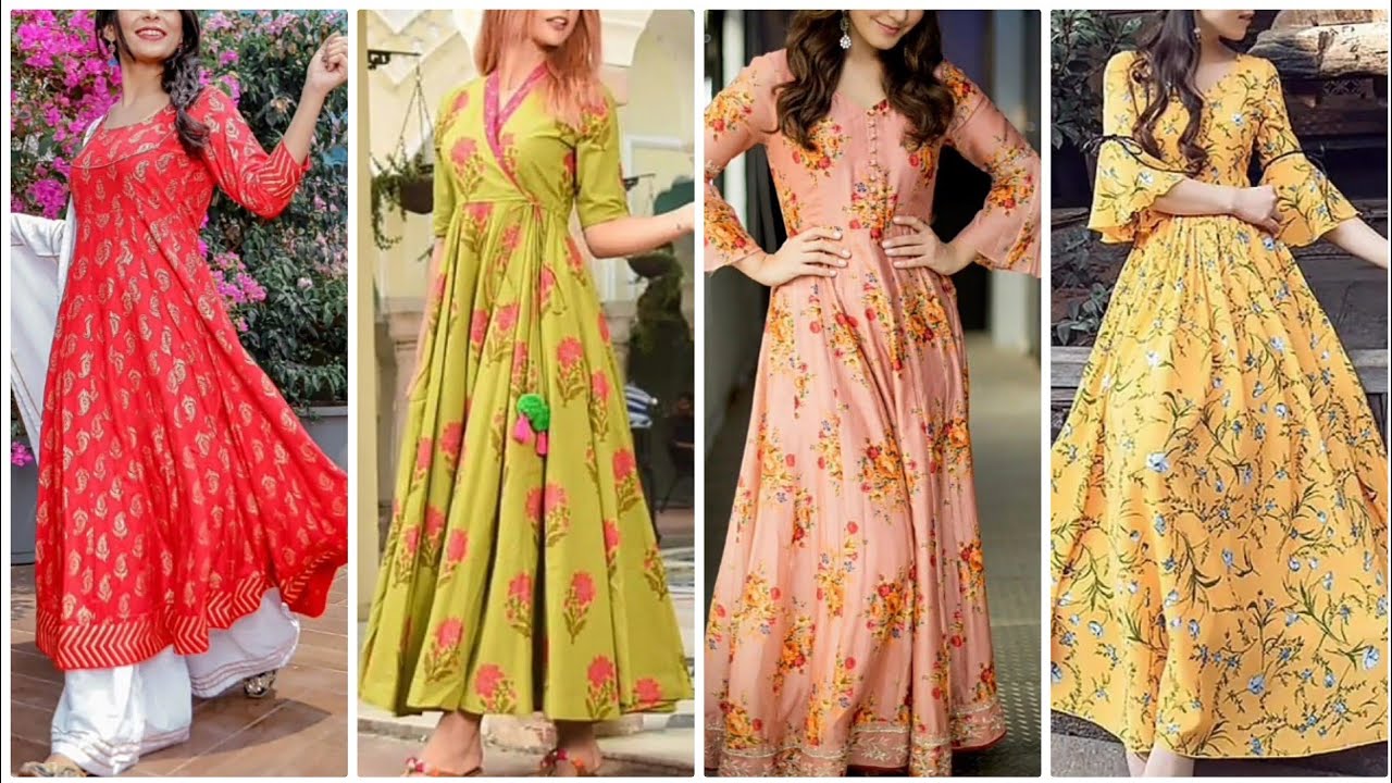 top trending comfortable lawn frocks designs Eid collection 2020 - YouTube