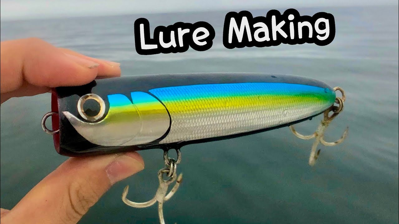 Make a popper for big fish【Lure Making】 