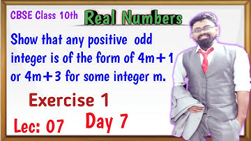 Show that any positive  odd integer is of the form of 4m+1 or 4m+3 for some integer m ( Class 10)