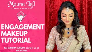 Radiant and Soft Engagement Makeup | Mouna Lall Brides screenshot 1