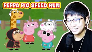 Peppa Pig Speed Run Trong Minecraft | Sheep Reaction