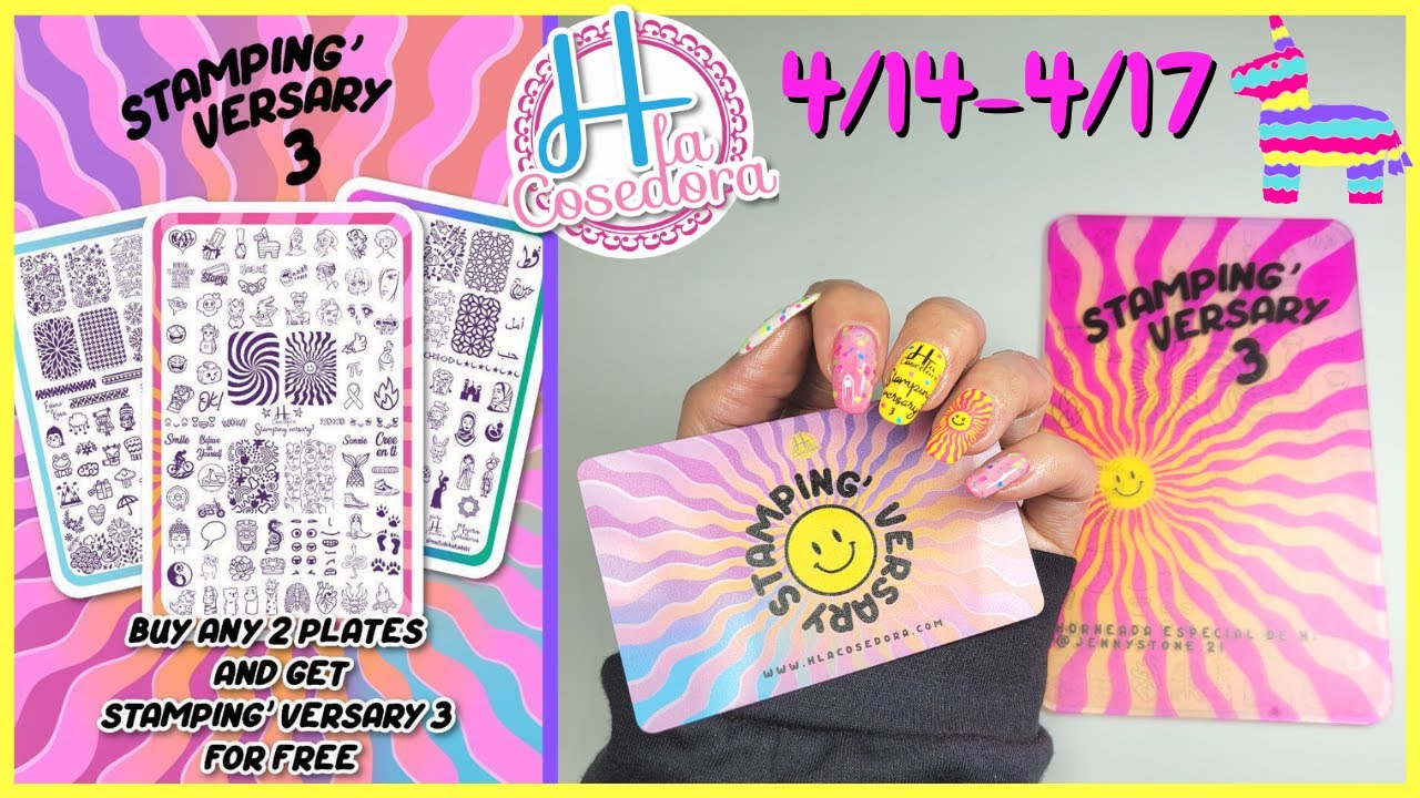NEW H la Cosedora New Stamping'Versary 3 Limited Edition Plate AVAILABLE NOW!
