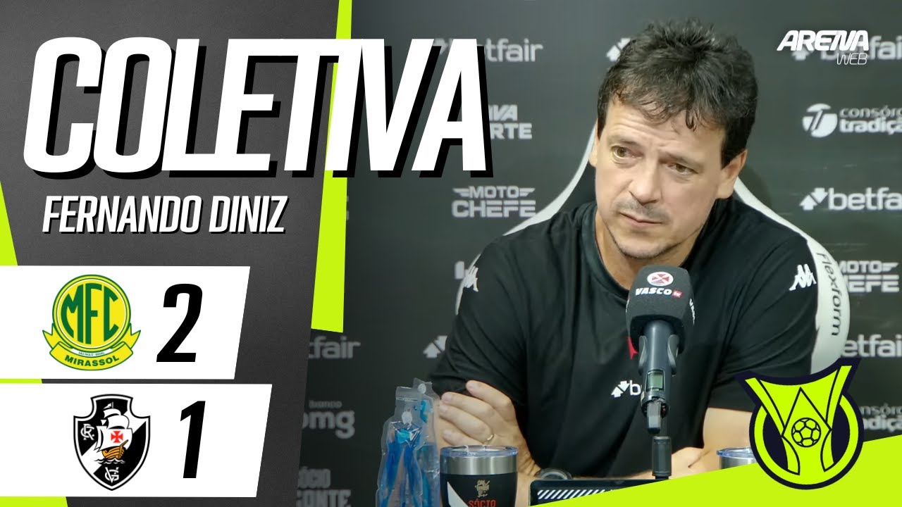 COLETIVA FERNANDO DINIZ | AO VIVO | Mirassol x Vasco - Brasileirão 2026
