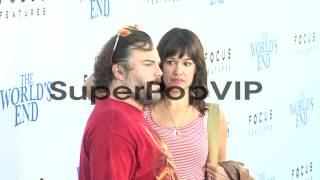 Jack Black, Tanya Haden at The World's End Los Angeles Pr...