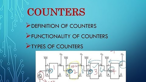 COUNTERS || Digital Electronics ||Definition || types of Counters || VLSI #digitalelectronics #vlsi