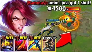I invented a Lethality Fiora build that can one shots Tanks (100% HP TRUE DAMAGE)
