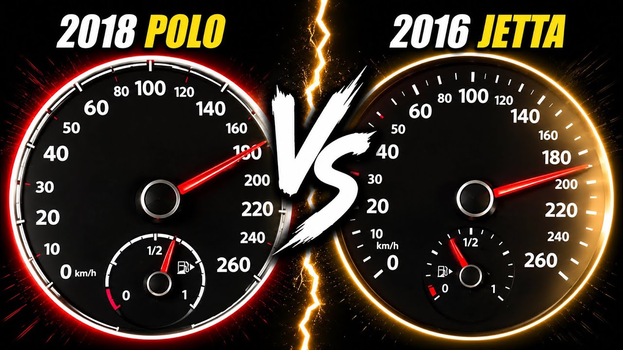 Volkswagen Polo 1.0 TSI vs Volkswagen Jetta 1.4 TSI | Acceleration Battle