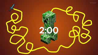 2 Minute Minecraft Timer Bomb | Creeper Countdown EXPLOSION! 💥🟩