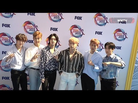 New K-pop group 'Monsta X' arrive at FOX's 2019 Teen Choice Awards