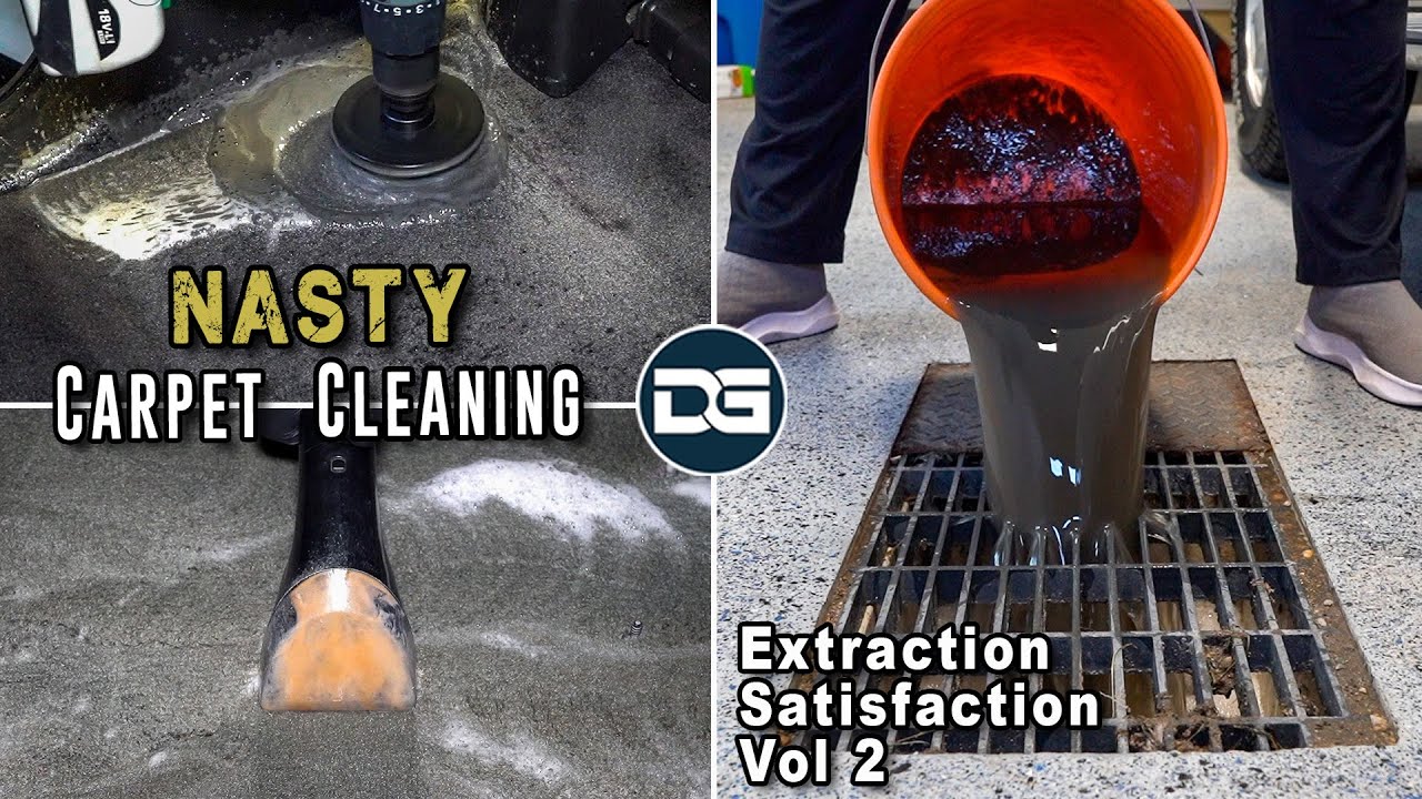 Nasty Carpet Cleaning Compilation Extraction Satisfaction Vol 2 YouTube