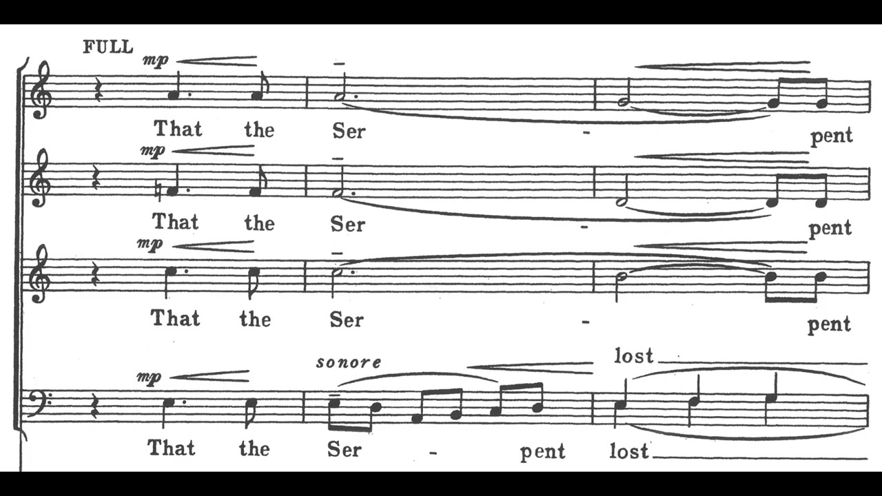 Herbert Howells - Take him, earth, for cherishing (score video)