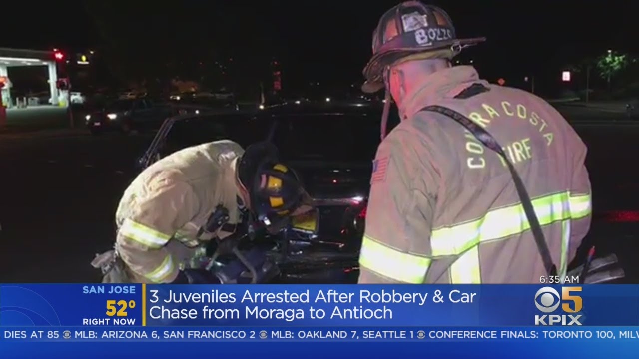East Bay Robbery, Police Chase Ends With 3 Juveniles In Custody - YouTube