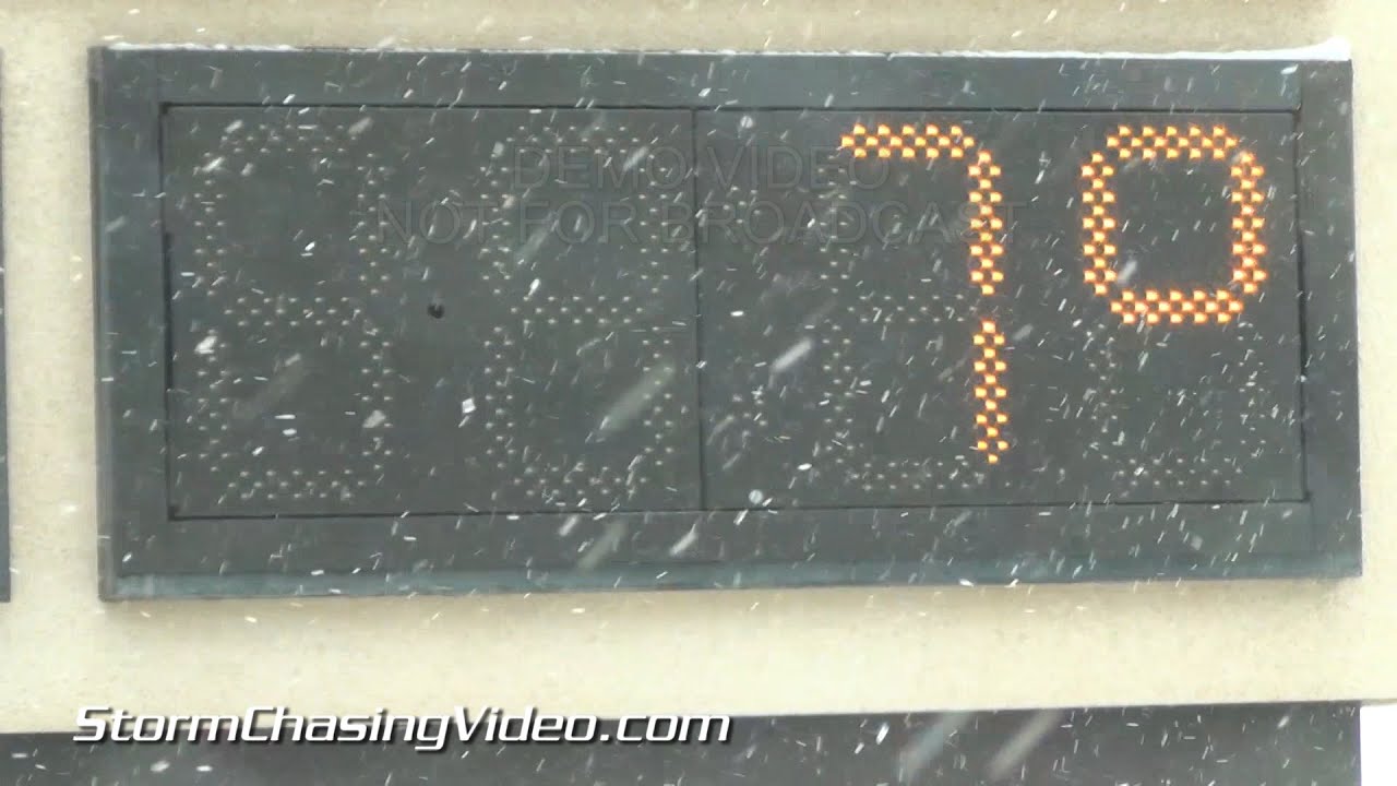 11/12/2014 Loveland CO Cold Weather And Snow B-Roll