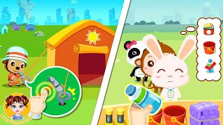 Советы по безопасности при землетрясении - Детские игры BabyBus - Видео детских игр