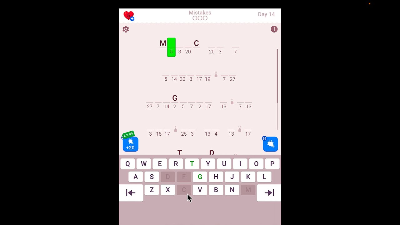 Master Cryptogram - Conquer the Daily Challenge | June 14, 2024 - Word Brain Puzzle