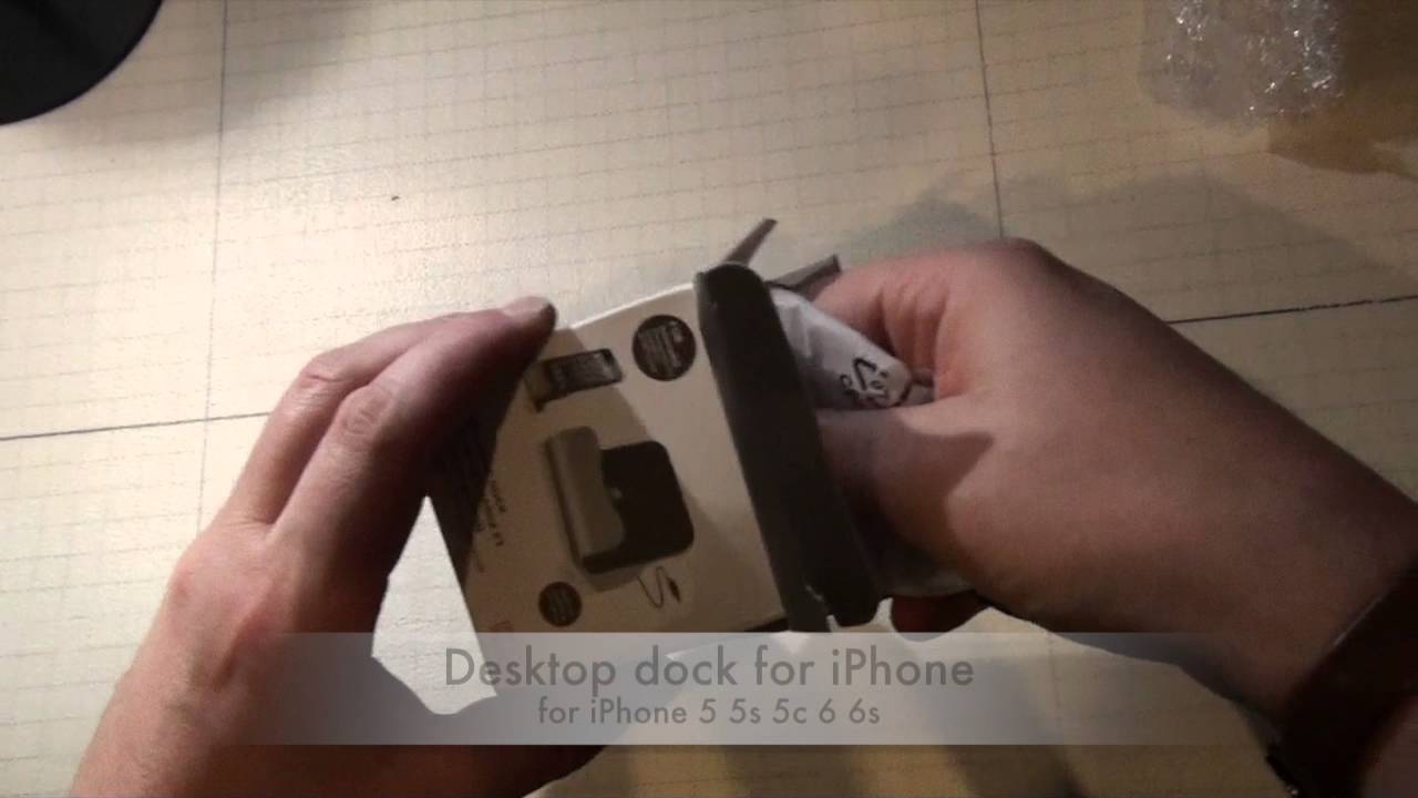 unboxing of a cheap desktop dock for iPhone from AliExpress VERSION 2