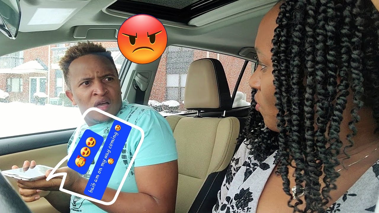 TEXTING ANOTHER GUY PRANK ON HUSBAND!!!!!