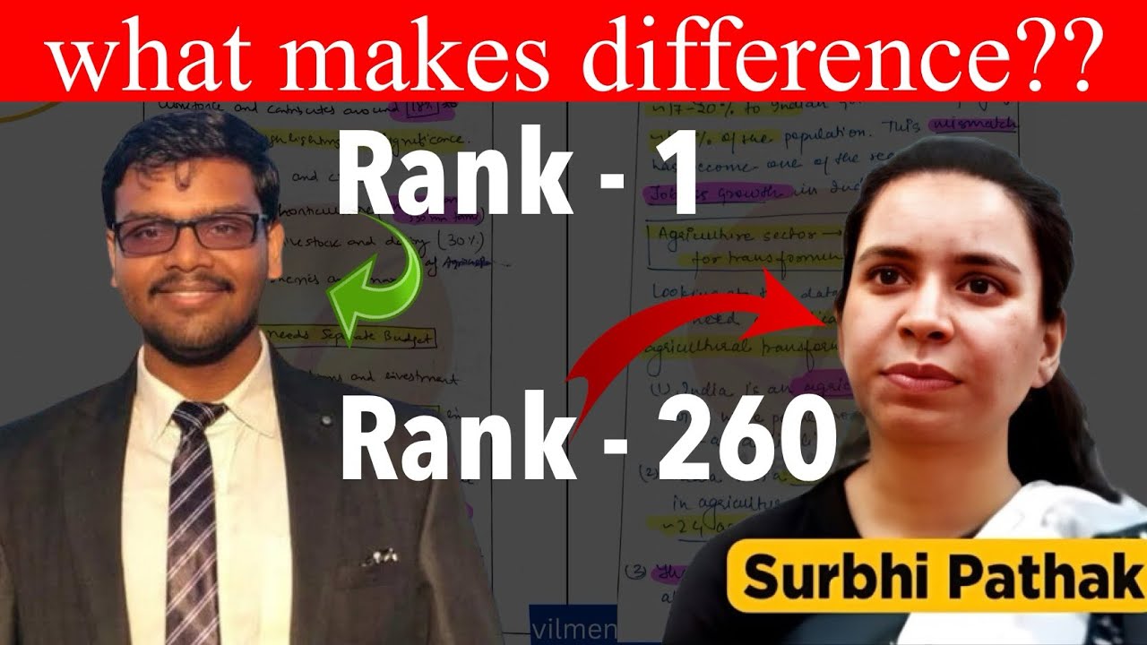 UPSC toppers Answer Copy Analysis | What makes difference??