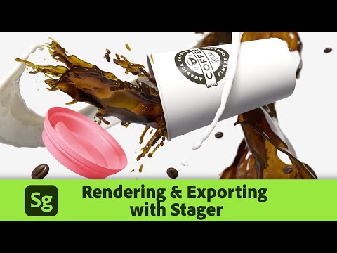 Rendering and Exporting with Substance 3D Stager | Adobe Substance 3D