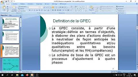 Quelles sont les étapes de la GPEC ?