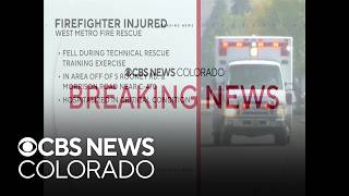 West Metro firefighter critically injured during rescue training exercise
