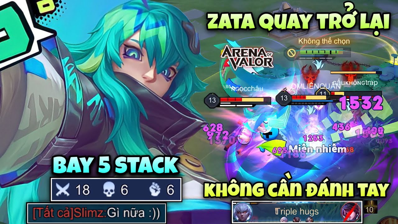 Zata Quay Trở Lại Và Lợi Hại Hơn Xưa Khi Không Cần Đánh Thường Vẫn Bay Được 5 Stack Sẽ Như Thế Nào