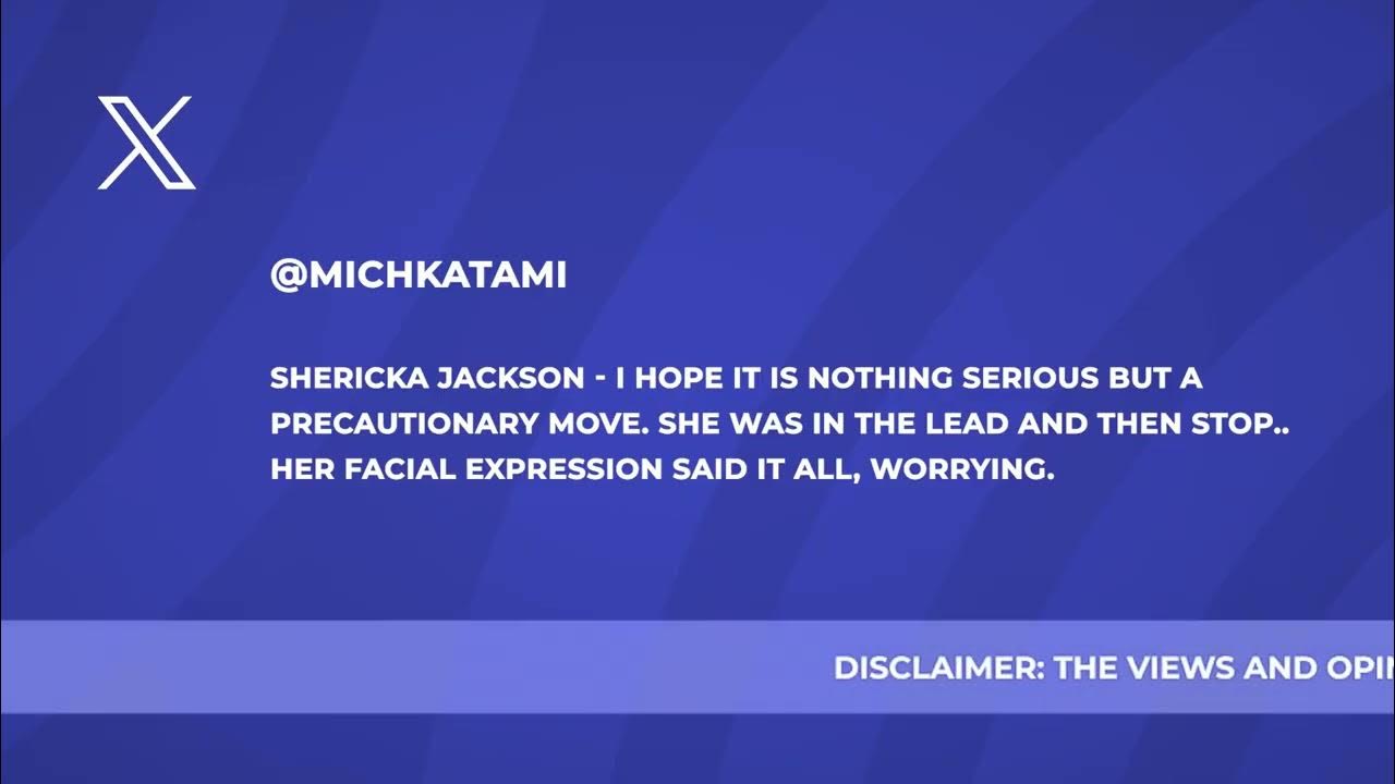 Shericka Jackson Suffers Minor Injury Fans Wishes Her The Best shericka-jackson-suffers-minor-injury-fans-wishes-her-the-best