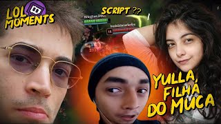 FILHA DO MUCALOL & JOVIRONE JOGANDO CONTRA SCRIPT? | LOL Moments BR