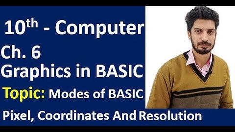 Lecture 7 Modes of Graphics | Graphics in Basic| Ch 6.| 10th Class Computer| By Sir Haseeb Ur Rehman