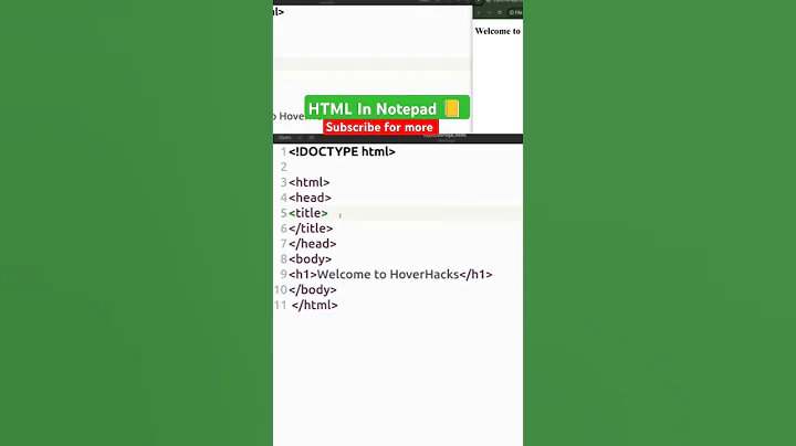 How to write HTML in Notepad #coding #html #css #htmlcss #basics #notepad #frontenddevelopment