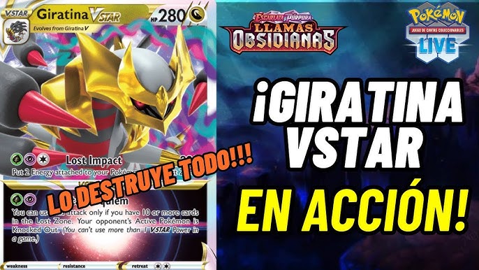 Cartão Pokémon Giratina V astro Lor131 em segunda mão durante 10