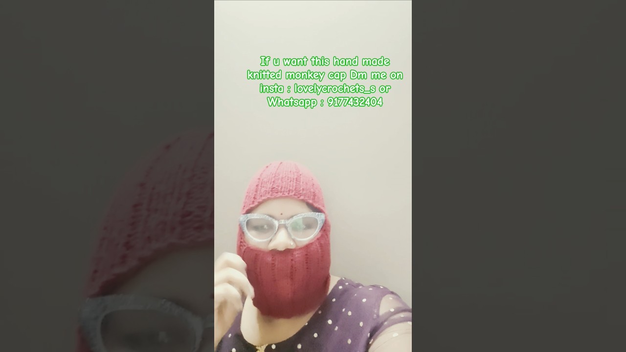 my first ever knitted monkey cap