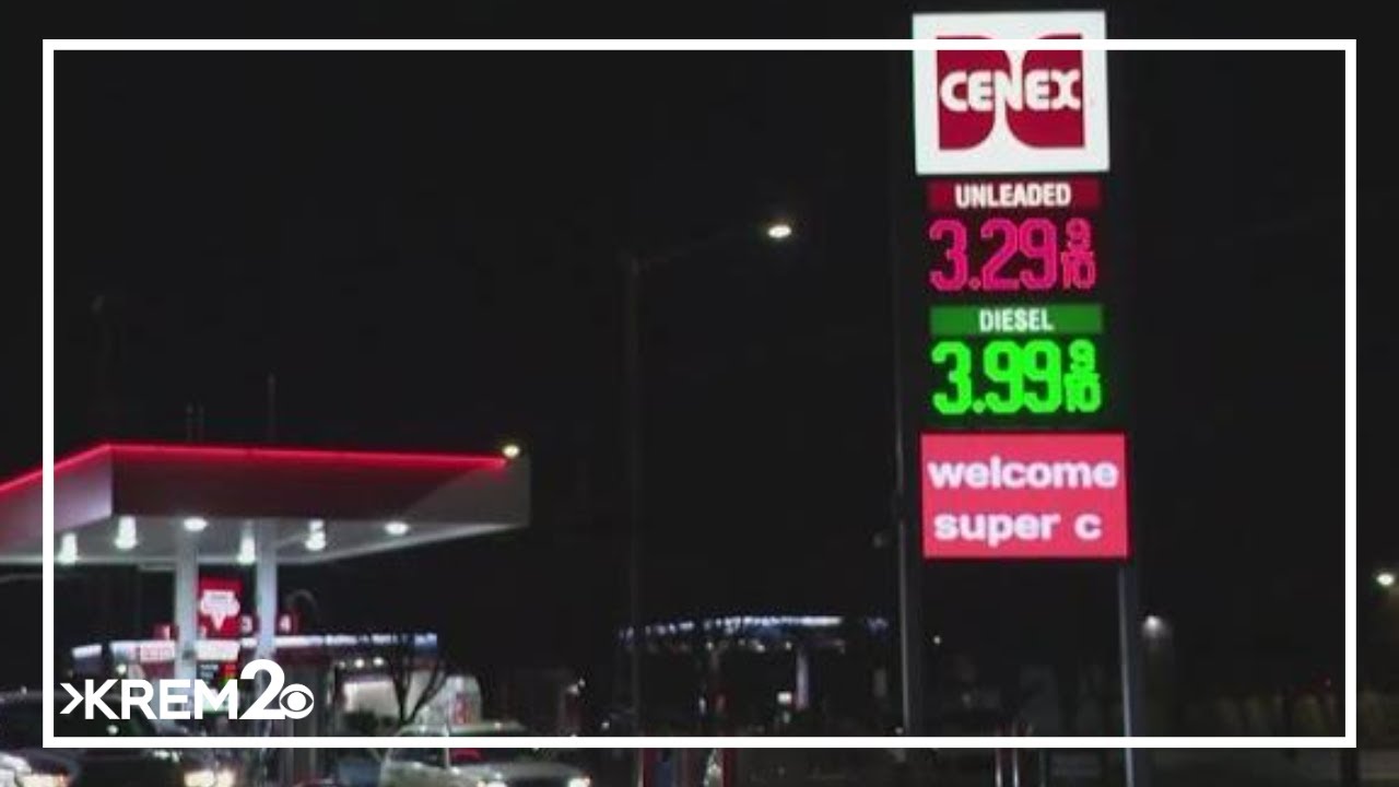 Gas prices ahead of a busy weekend of holiday travel - YouTube