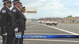 Body of murdered Alamogordo officer escorted home