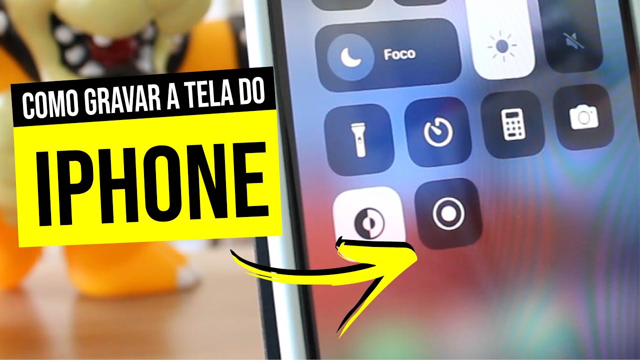 Como GRAVAR a TELA do IPHONE com ÁUDIO sem BAIXAR APPS - YouTube