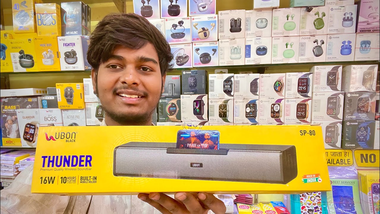 Саундбар Ubon SP-80 | Мощный динамик 16 Вт | 10 часов воспроизведения | Глубокие басы