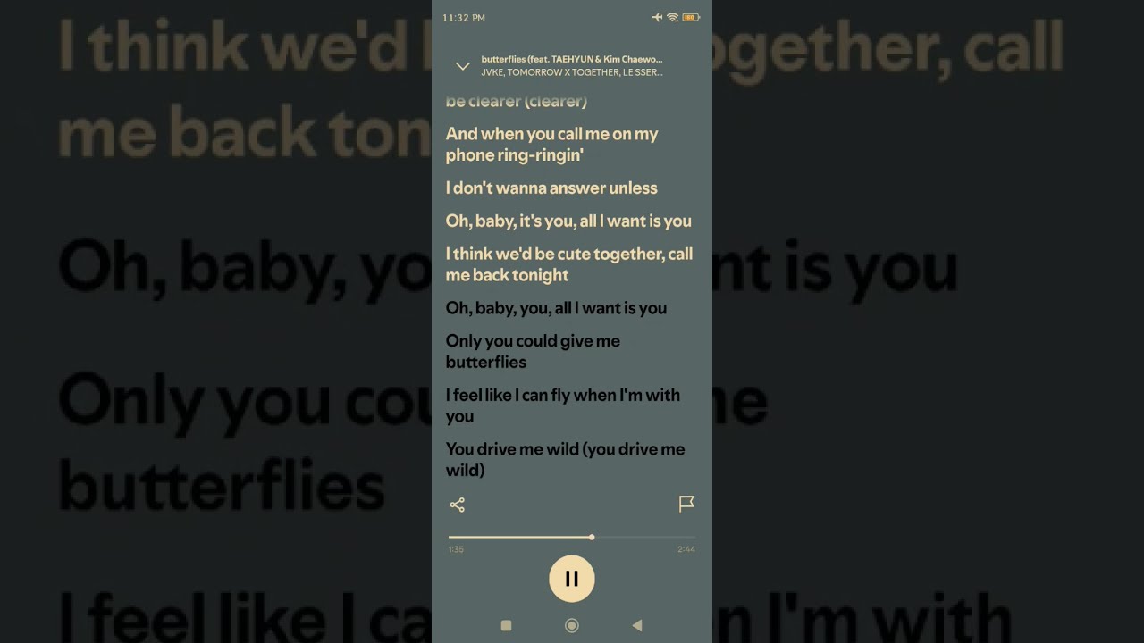 Butterflies - JVKE (feat. TAEHYUN & Kim Chaewon) JVKE, TOMORROW X TOGETHER, LE SSERAFIM #trending